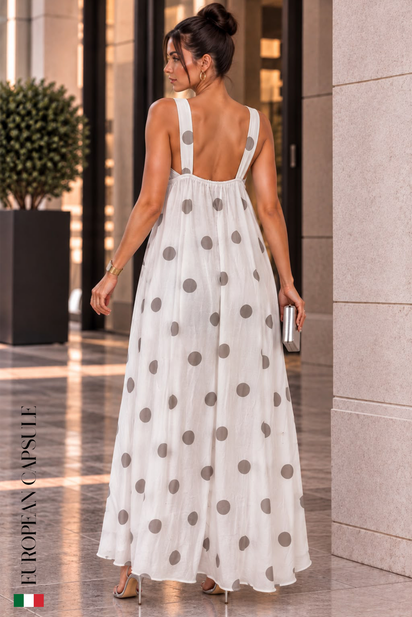 Tra Cielo E Mare  Italian Linen Dress - White