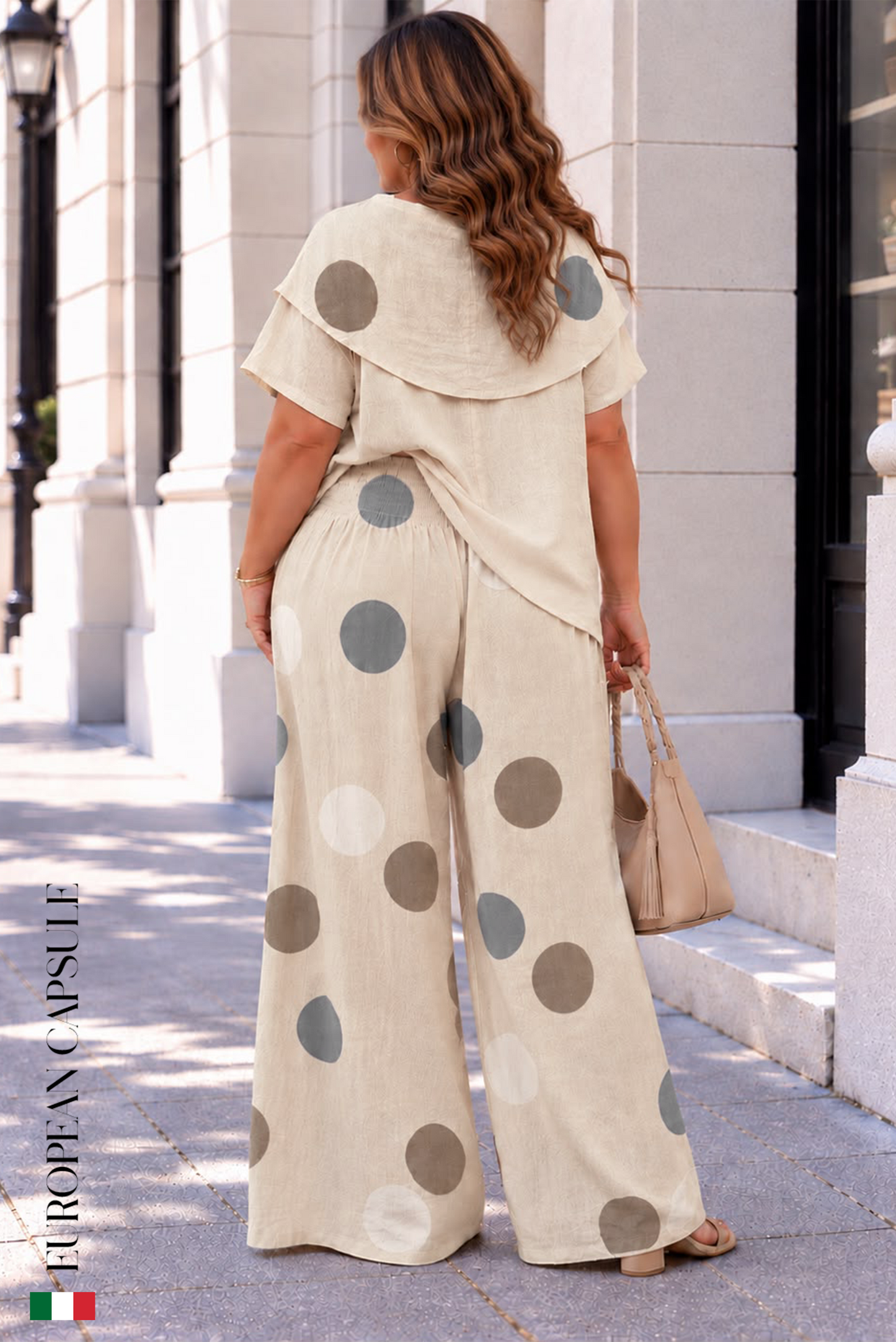 Luce E Petali Italian Linen Pants - Cream