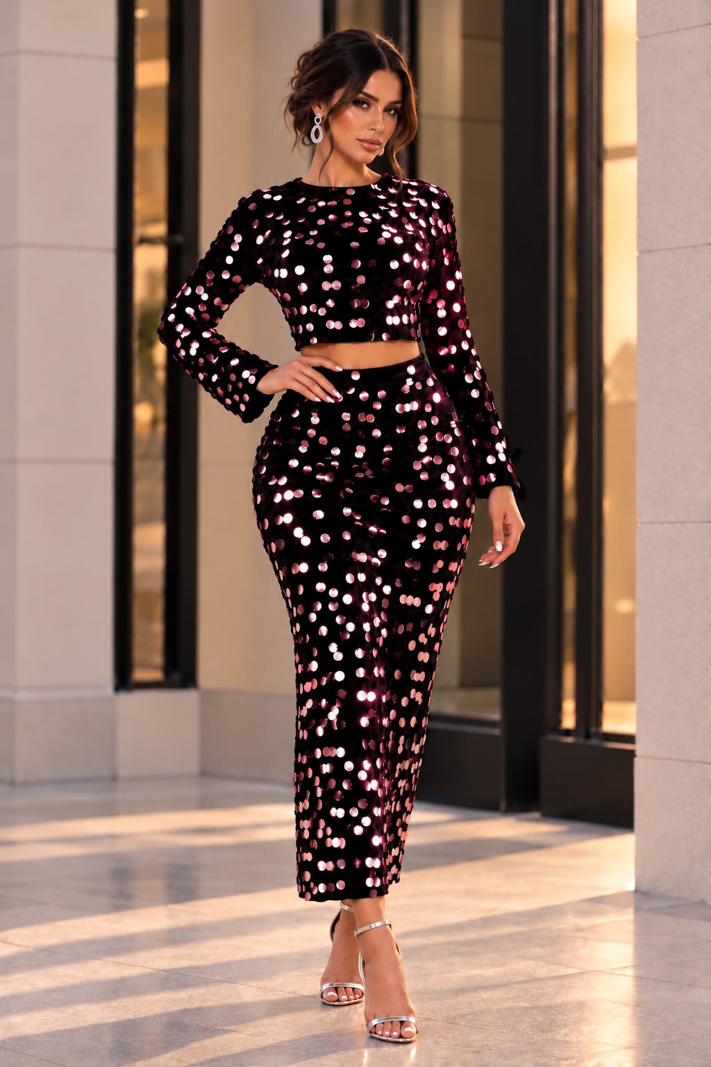 City Of Dreams Skirt Set - Pink