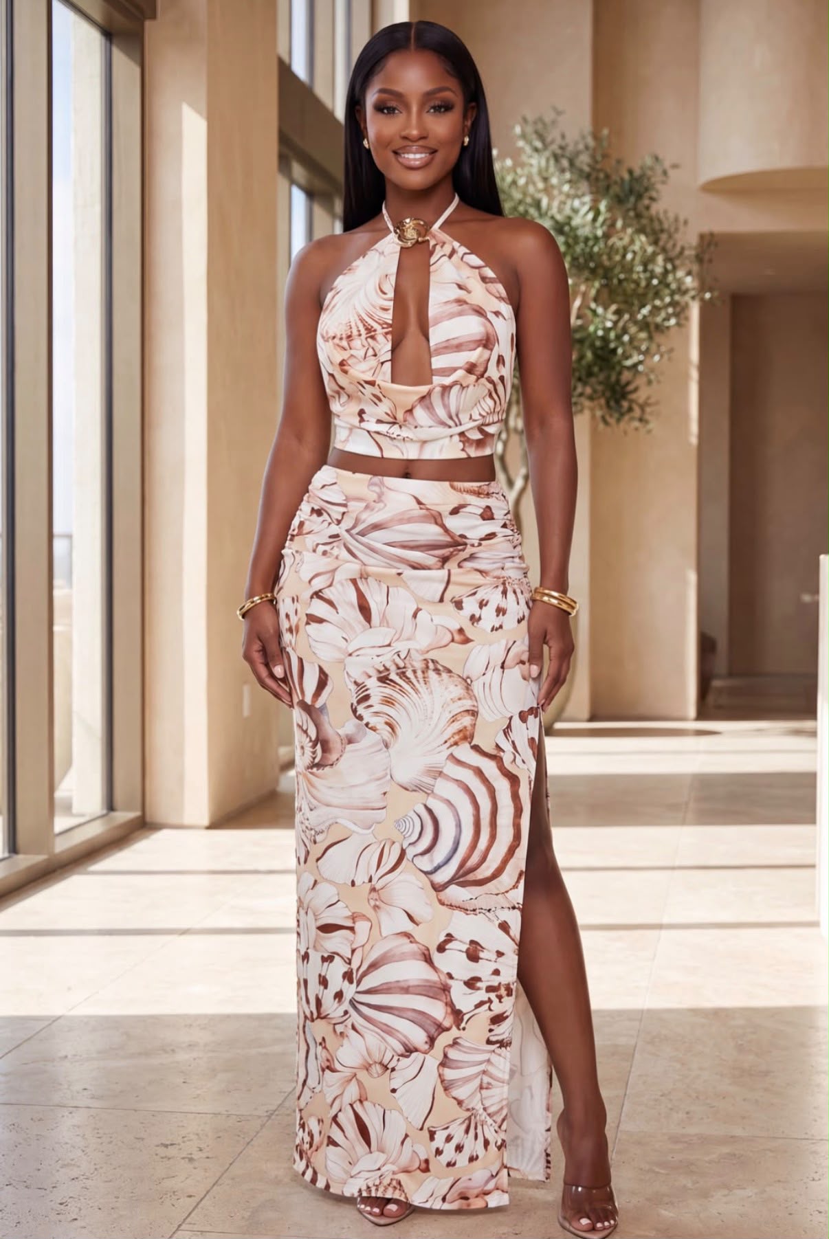 Island Party Skirt Set- Multi
