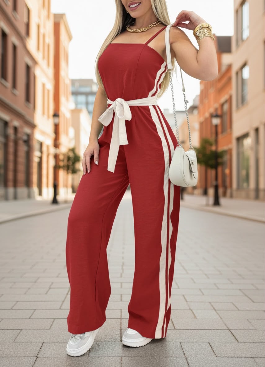 Menorca Jumpsuit - Red