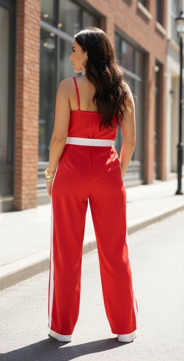 Menorca Jumpsuit - Red