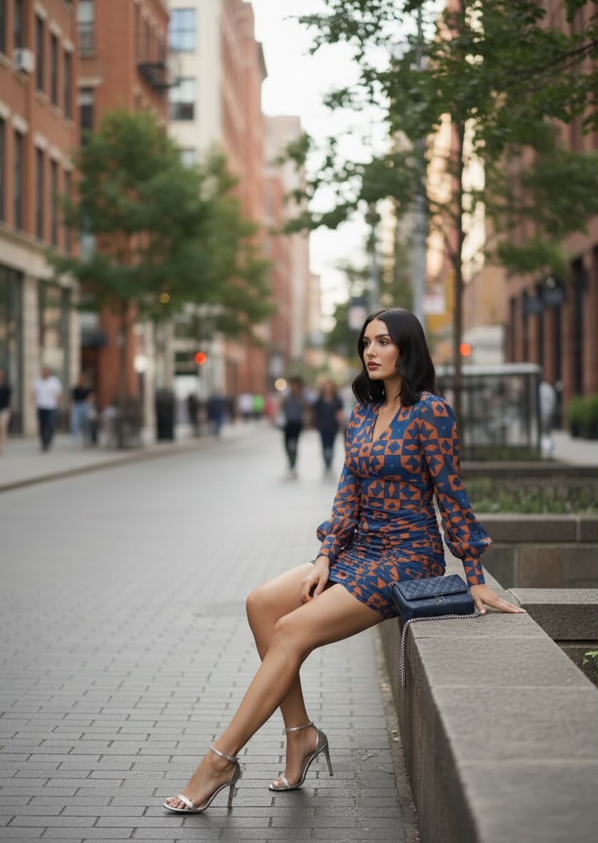 All The Same Mini Dress - Blue