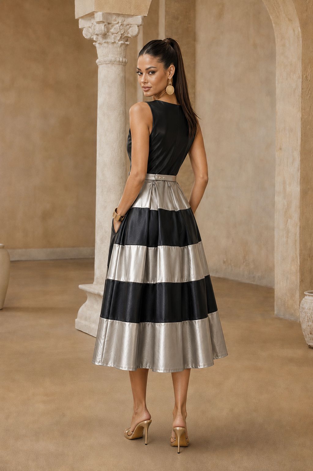 Meant For It Midi Dress - Black