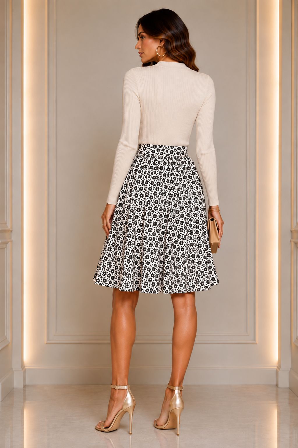 Flowers Day Dress - Cream