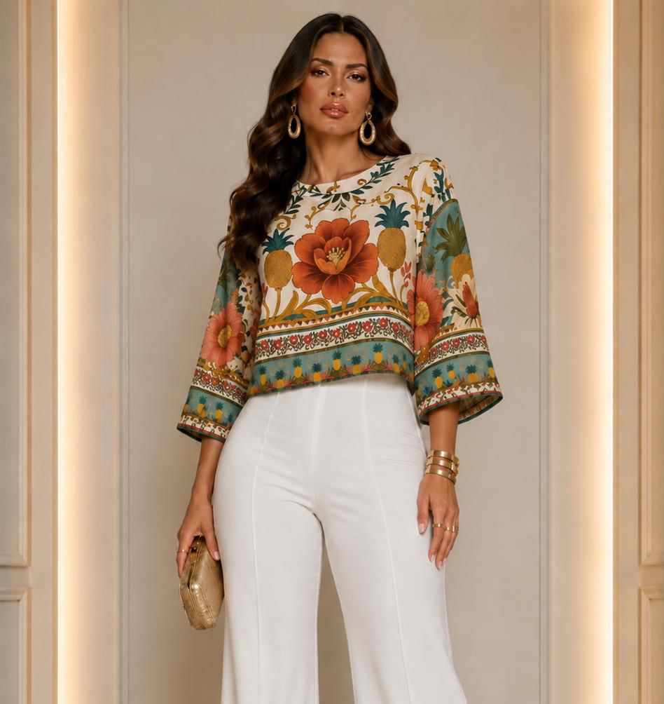 Clementine Top - Print