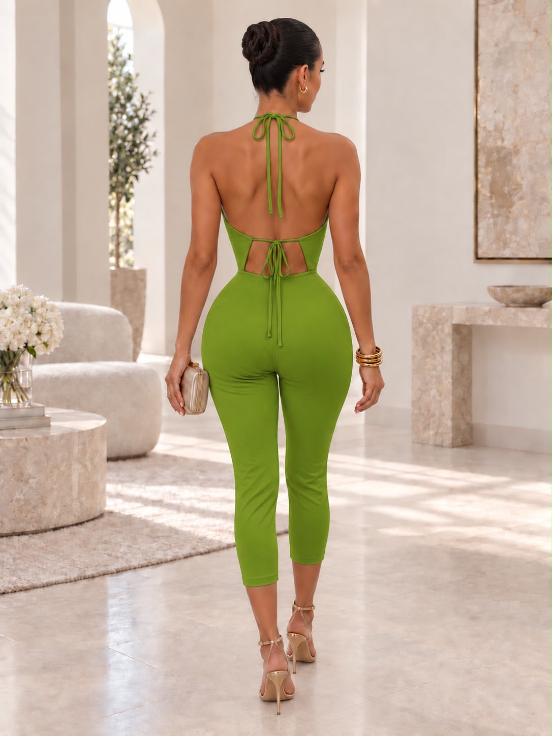 Stella's  Romper - Green