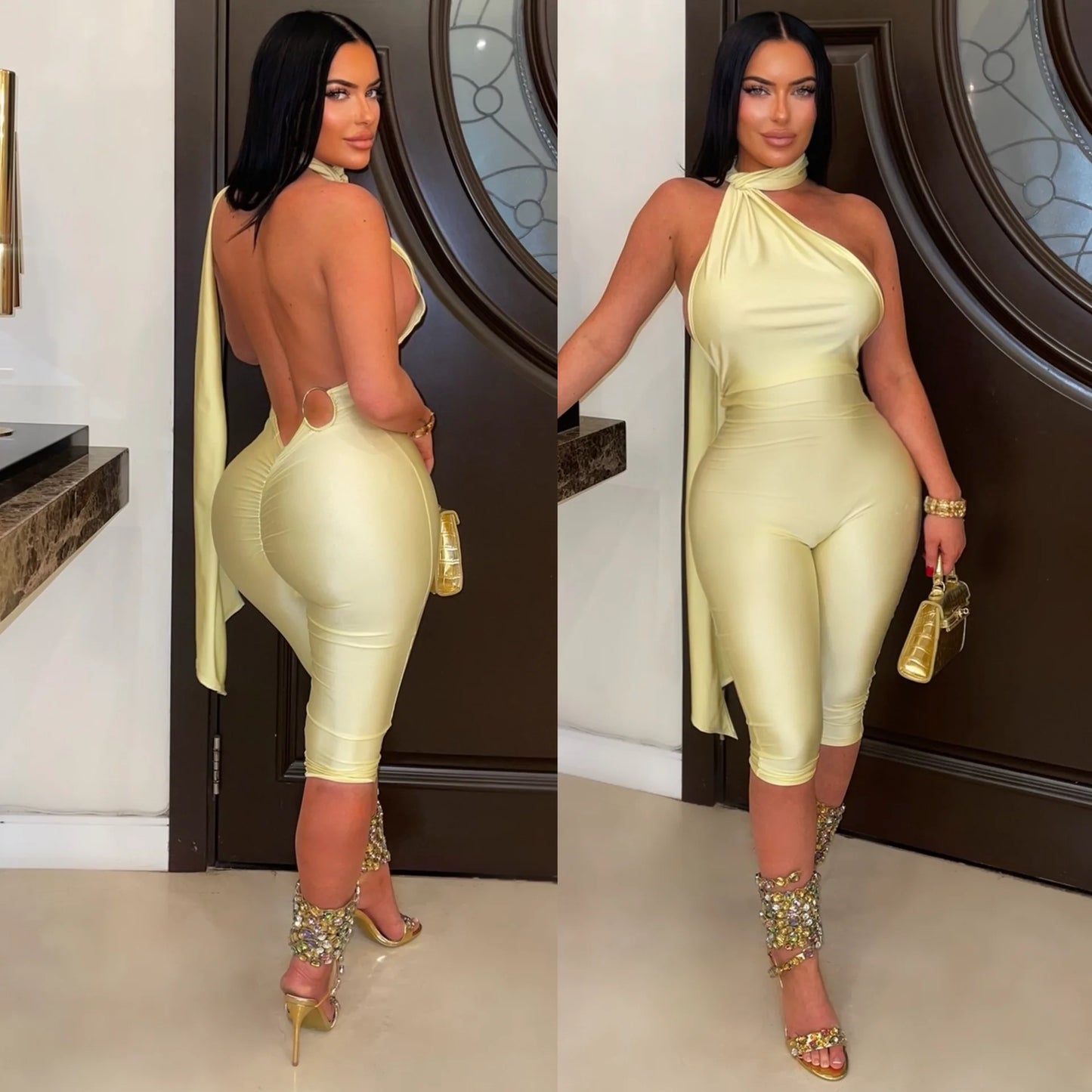 Irresistibly Yours  Jumpsuit - Yellow