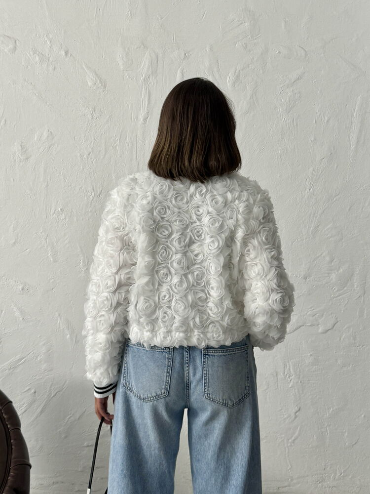 Petals Jacket - White