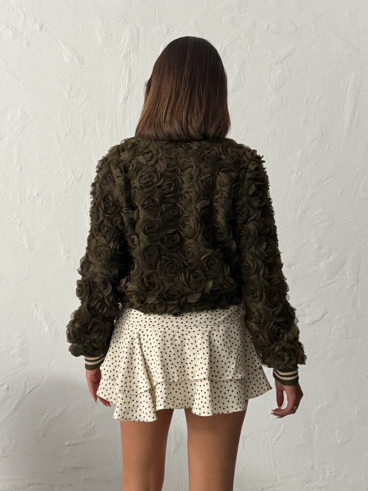 Petals Jacket - Olive