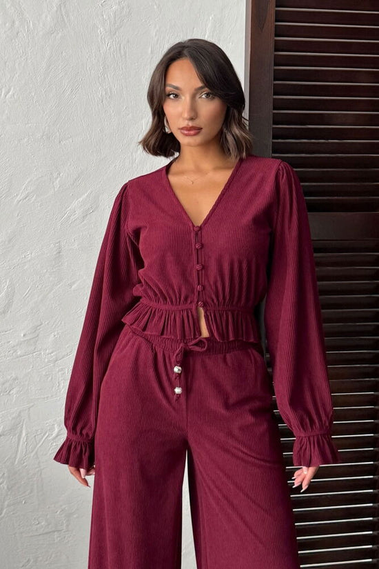 Take Me Out Top - Burgundy