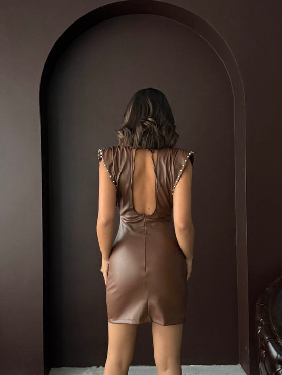 Only One Mini Dress - Brown