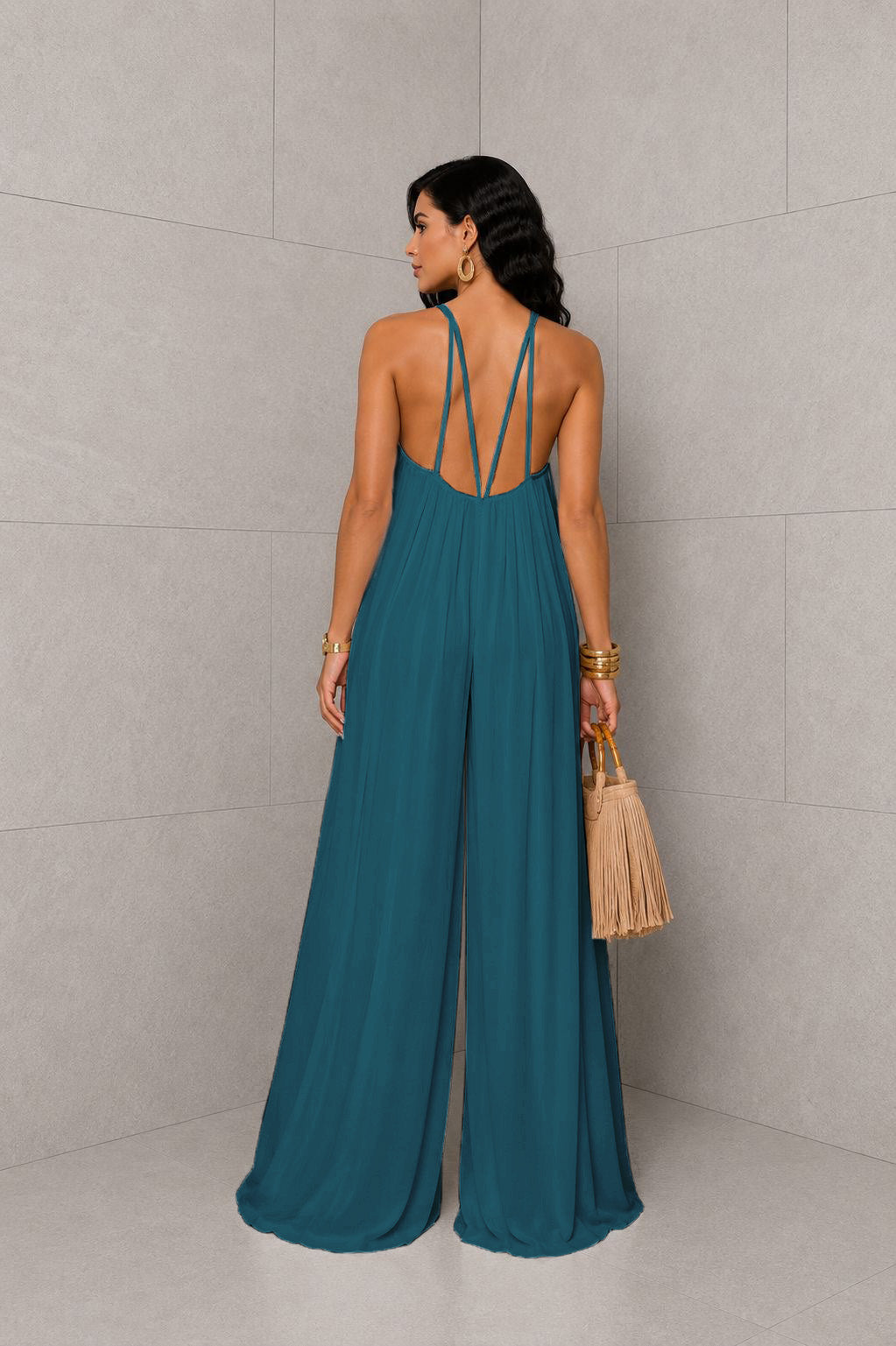 Cool Again Jumpsuit -Teal