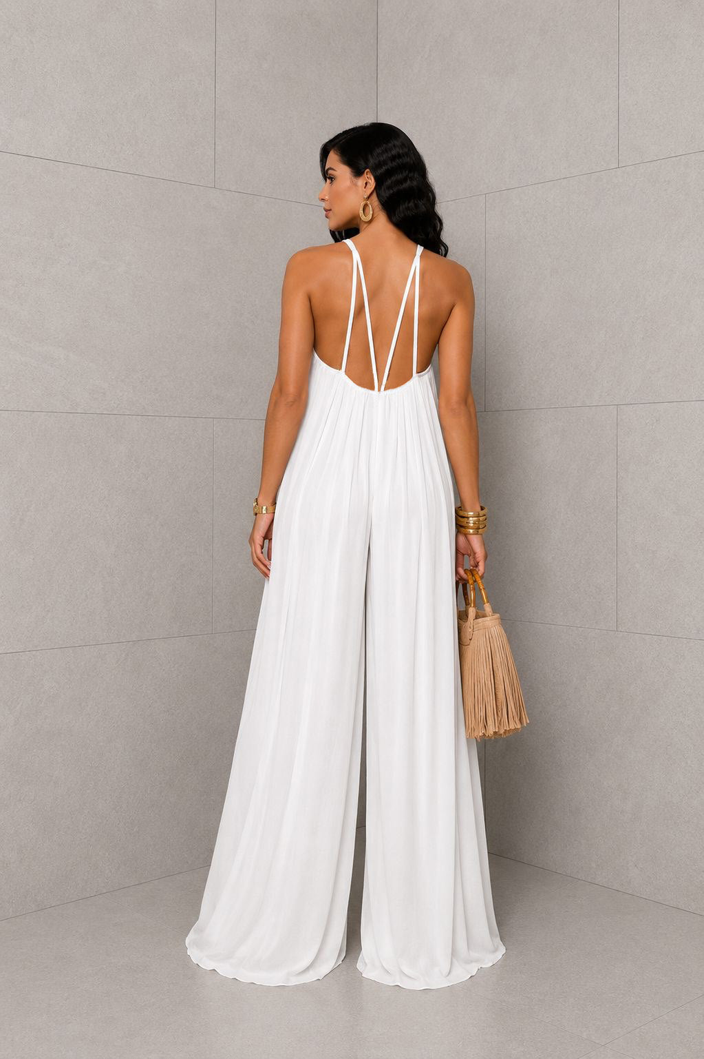 Cool Again Jumpsuit -White