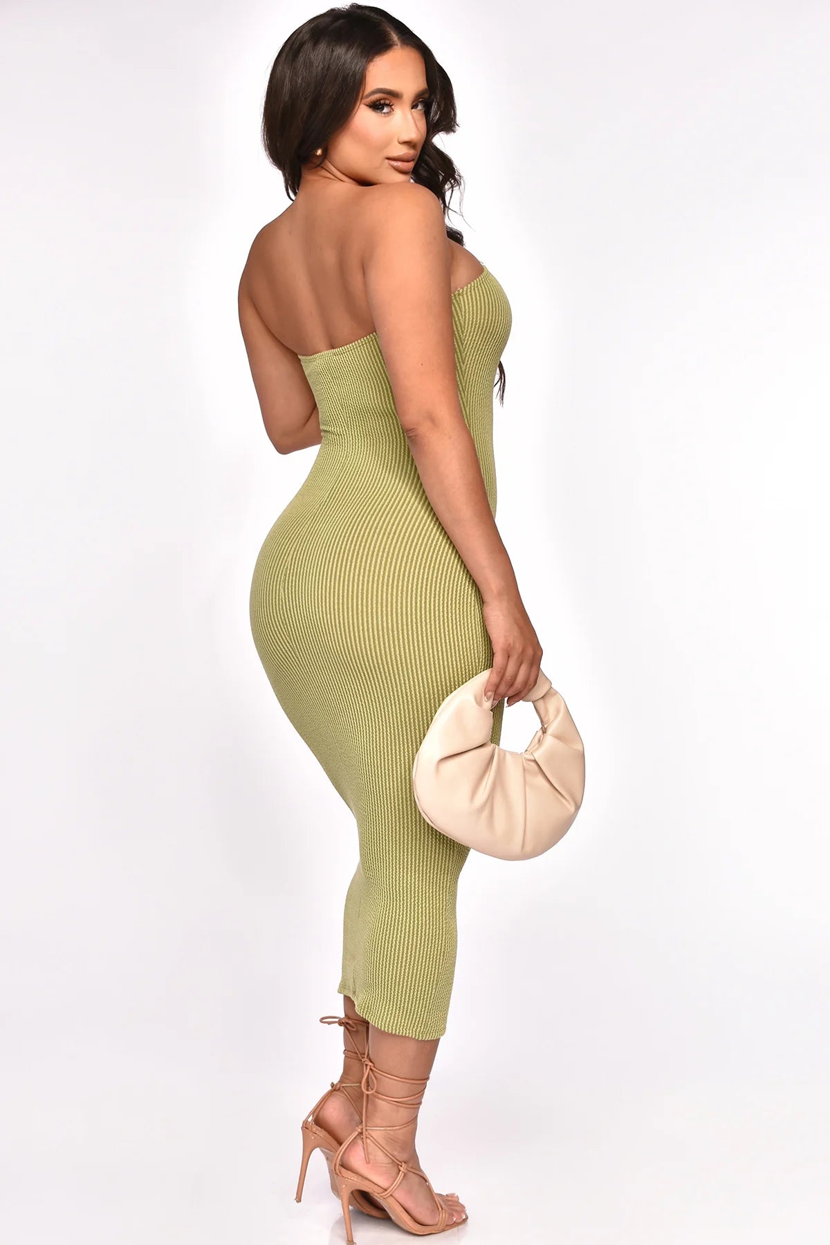 Good Looking Midi Dress - Green