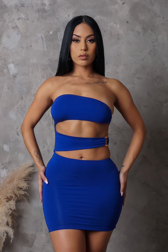 Aleah Mini Dress - Blue