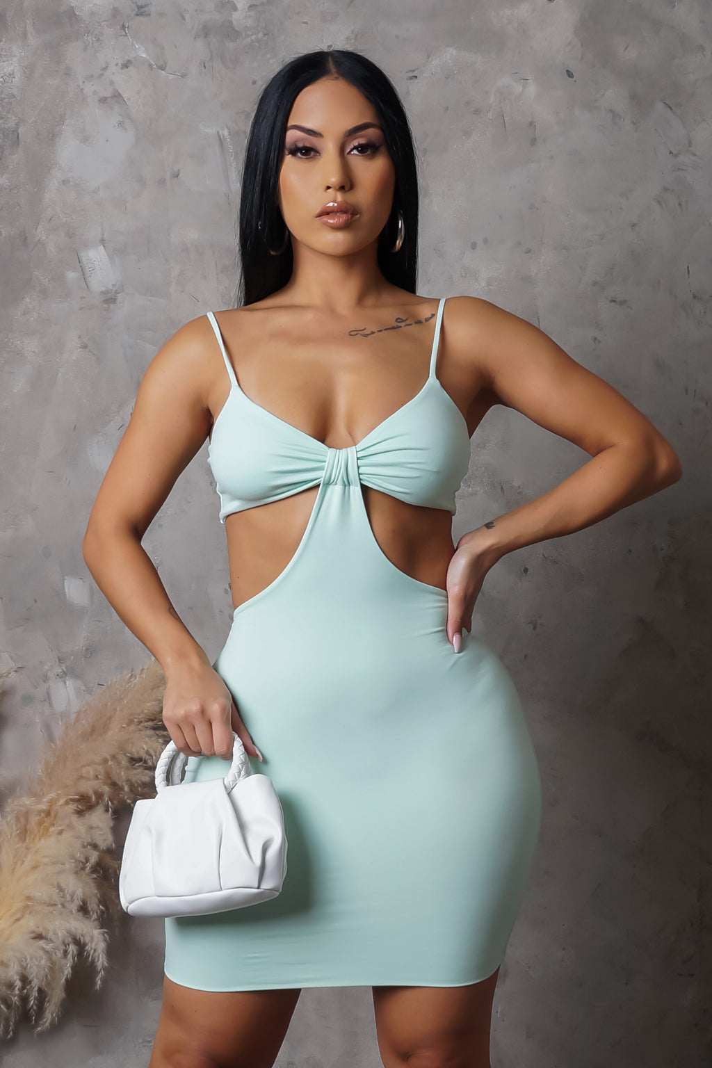 mint blue mini dress Cupshe Mint Tonic Green Mini Dress - Green