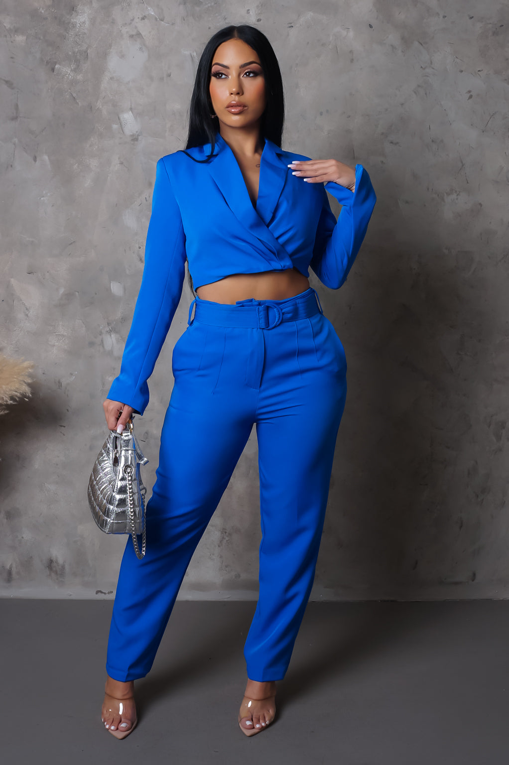 Once More Top and Pant Set - Blue