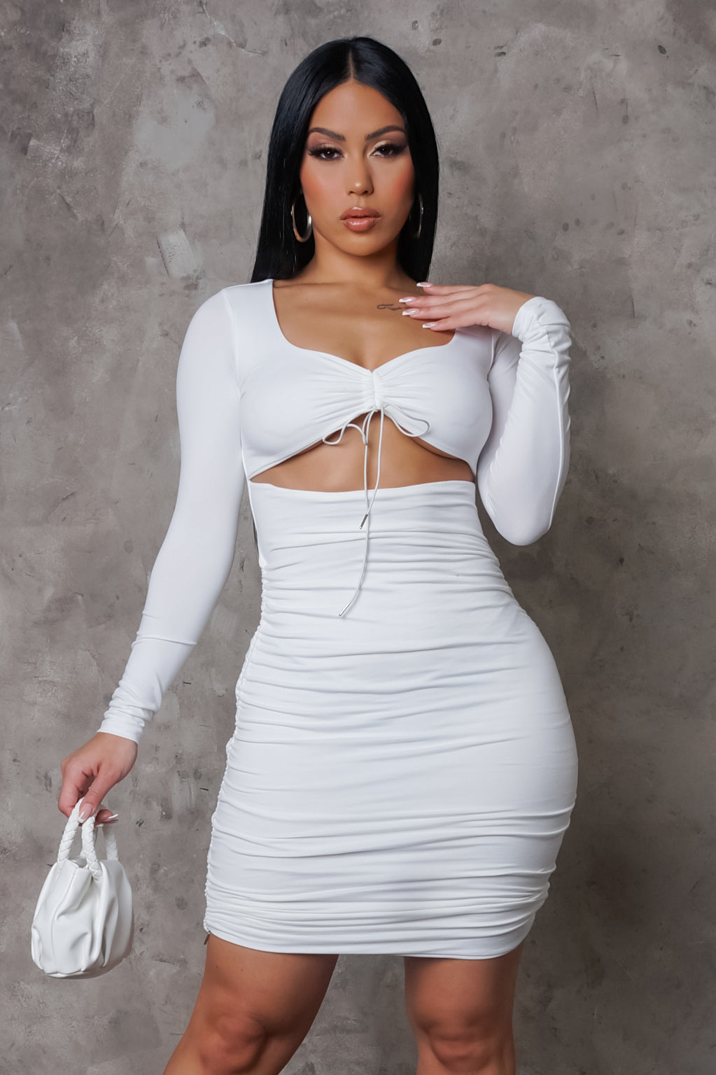 Genesis Mini Dress - White