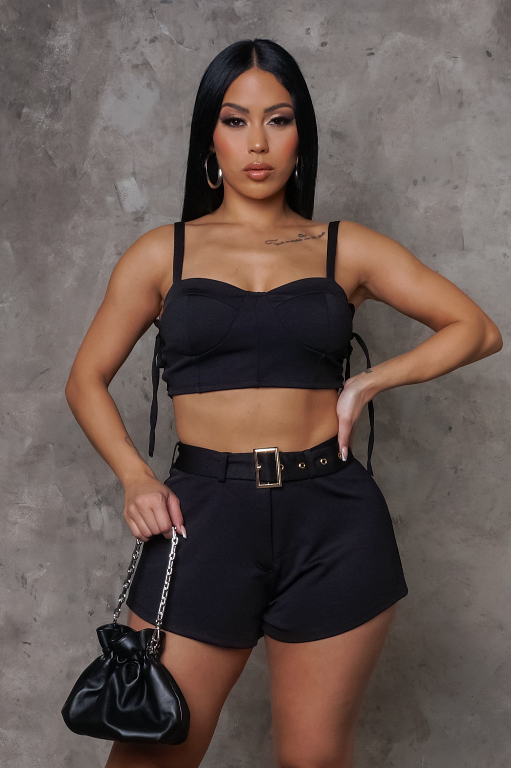 Load image into Gallery viewer, Catch Me If You Can Two Piece Short Piece - Black
