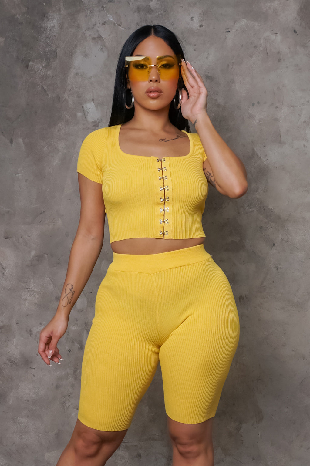Load image into Gallery viewer, Joshua Two Piece Short Set - Yellow
