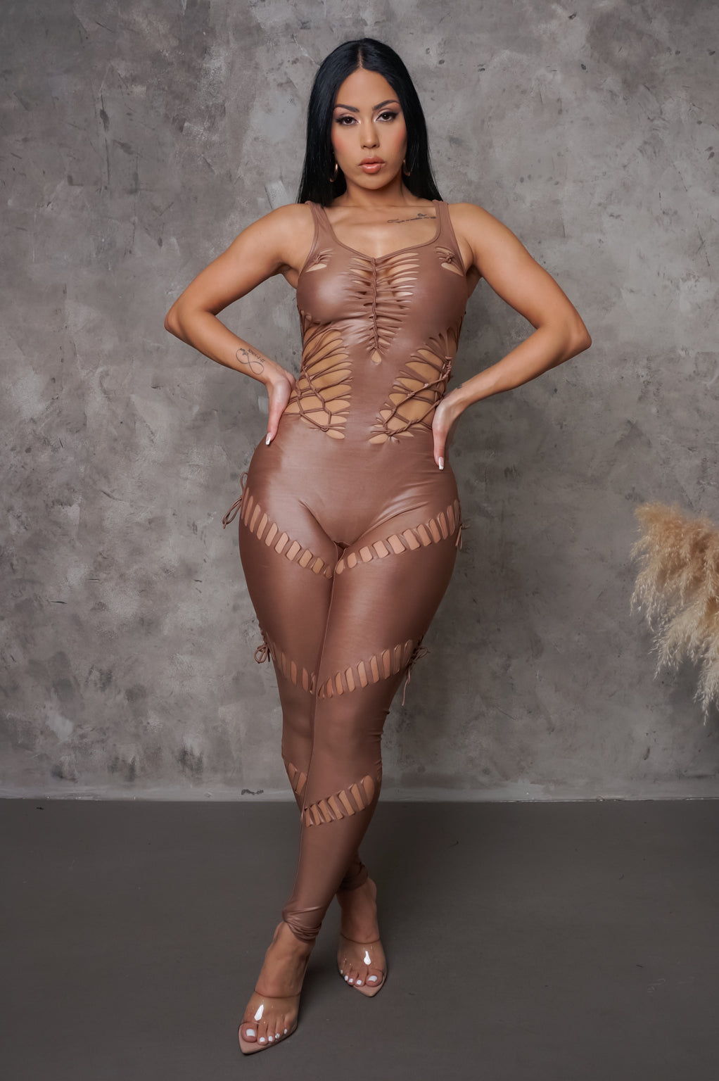 Load image into Gallery viewer, Impossible Jumpsuit - Brown
