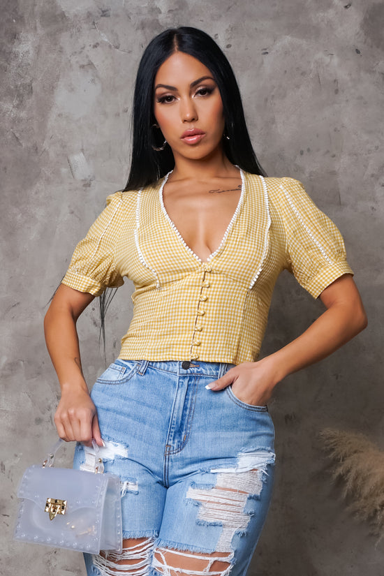 Penny Top - Yellow
