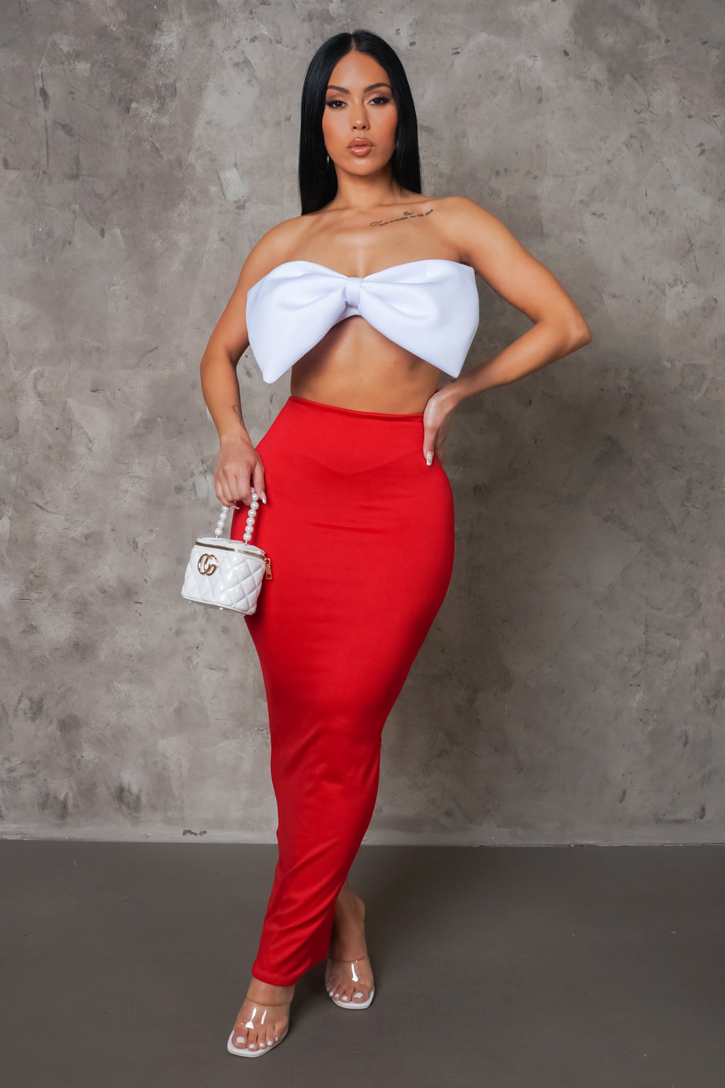 Going Out Maxi Skirt - Red