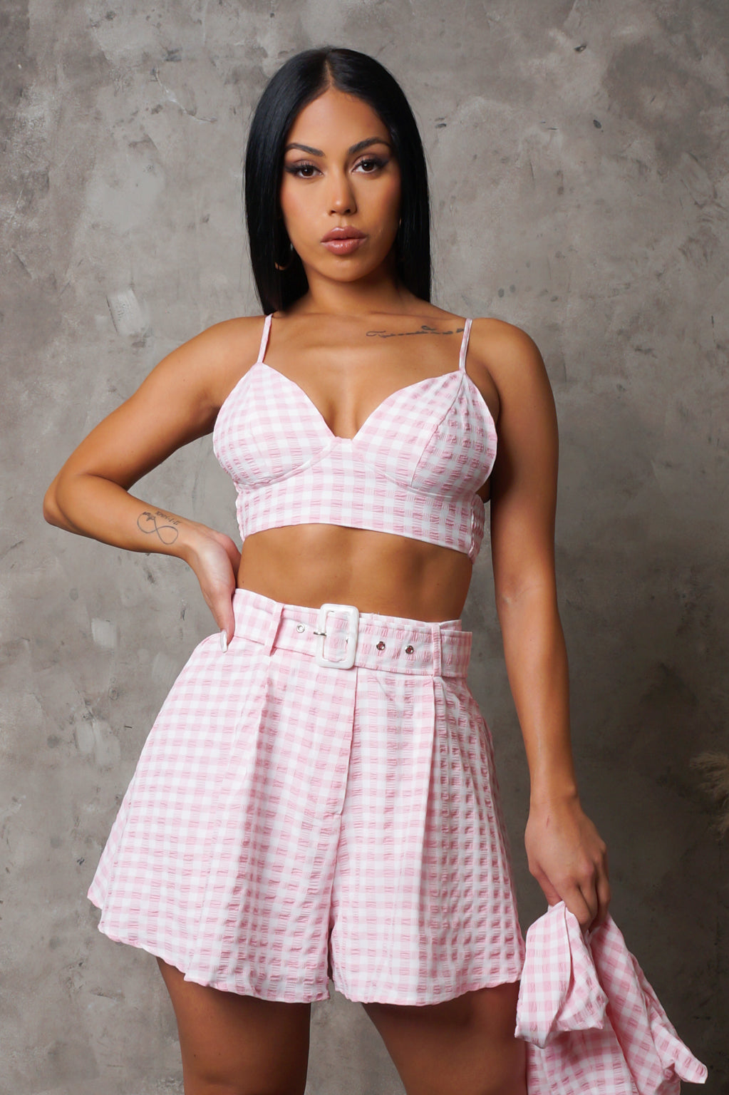 Load image into Gallery viewer, Picnic Date 3 Piece Short Set - Pink
