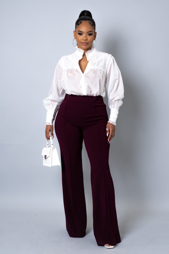 Load image into Gallery viewer, SIGN UP FOR RESTOCKS!! Business Attire Pants - Burgundy
