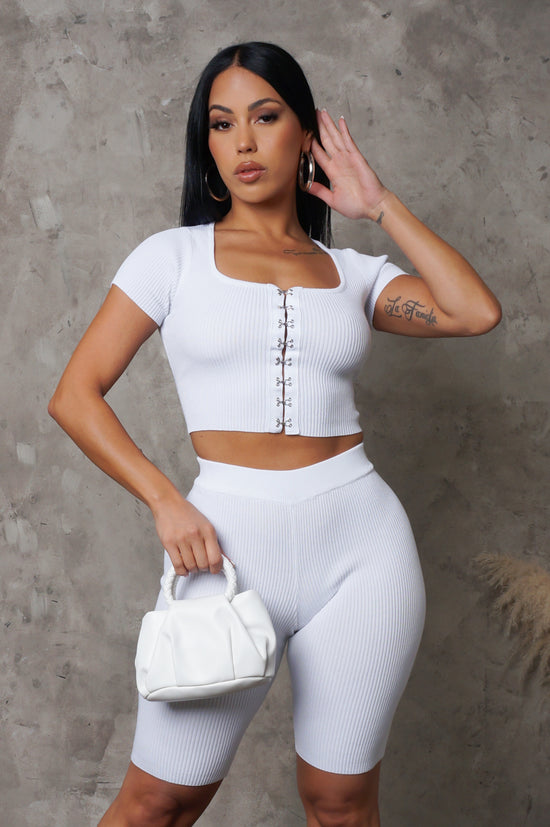 Load image into Gallery viewer, Joshua Two Piece Short Set - White

