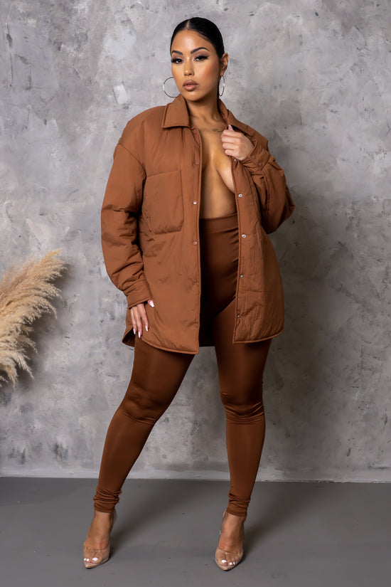 Load image into Gallery viewer, Talk To Me Nice Two Piece Pant Set - Brown
