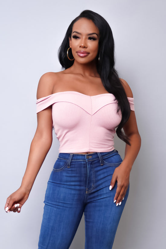 Load image into Gallery viewer, Sheri Baby Crop Top - Blush
