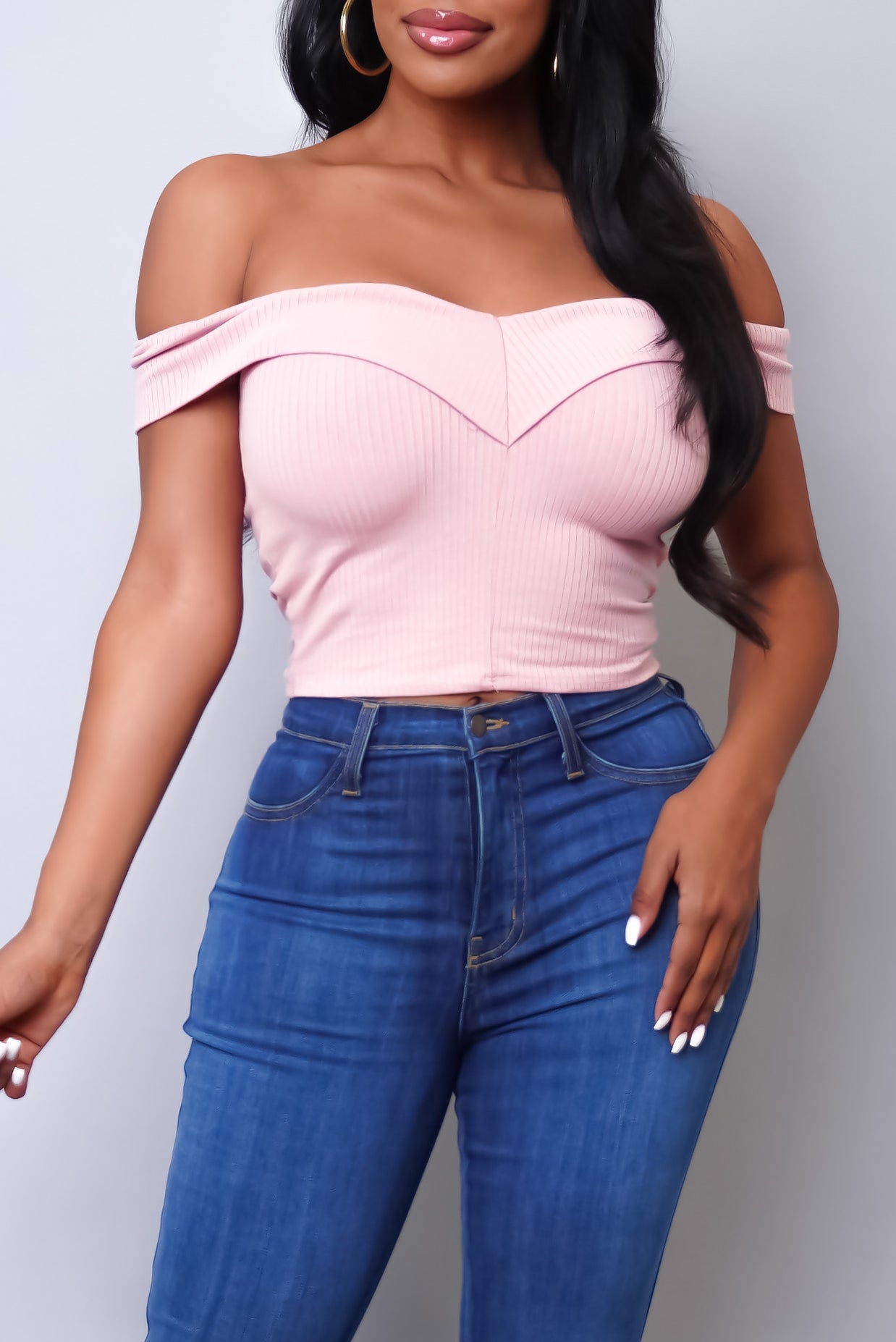 Load image into Gallery viewer, Sheri Baby Crop Top - Blush
