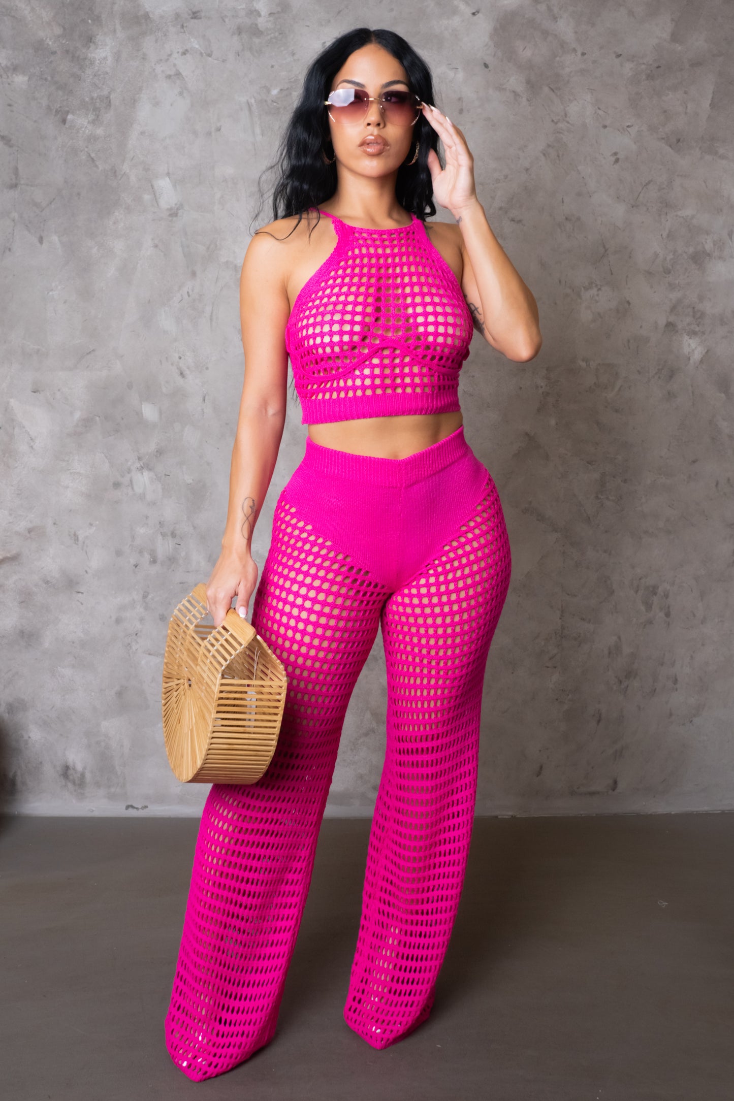 Load image into Gallery viewer, RESTOCK!! Going Out Pant Set- Pink
