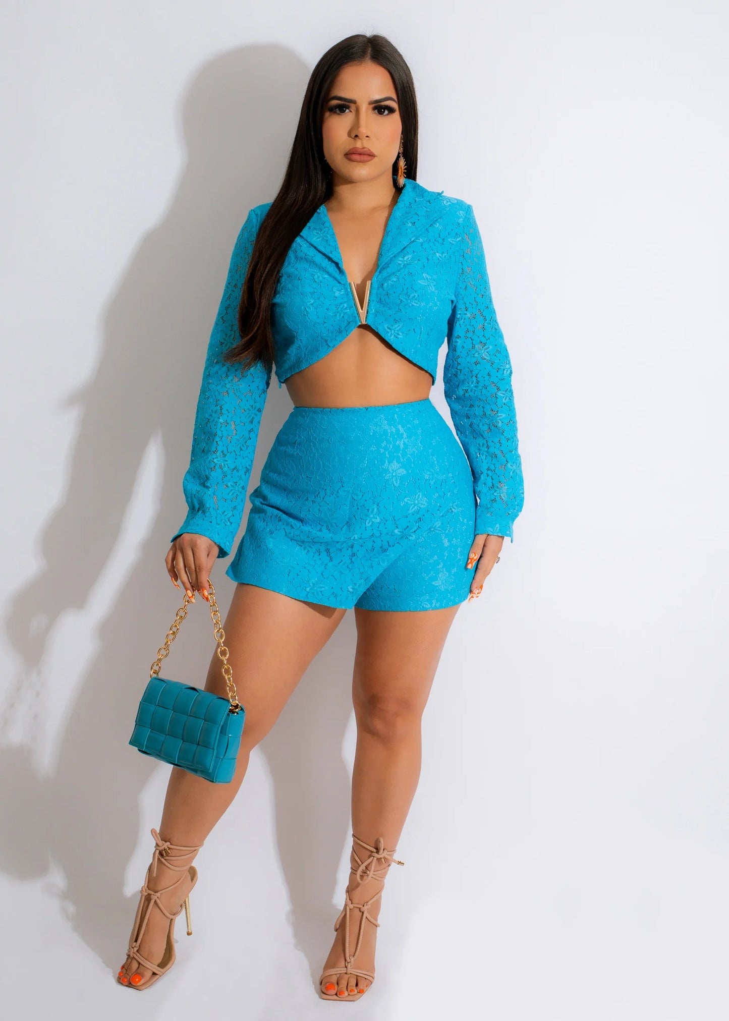 Sculpted To Perfection Short Set - Blue